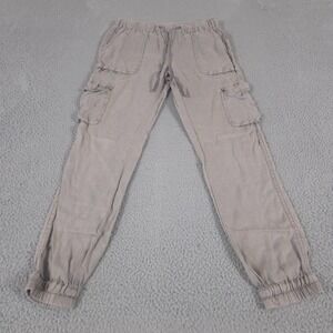 Artisan NY Pants Womens XS Gray Cargo Pull On Jogger Linen Hiking Gorpcore Trail